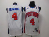 2012 New style Pistons 4 Dumars White Swingman Hotsale Jerseys